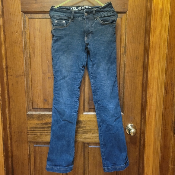 Bull-it Reinforced Motorcycle Straight Leg Jeans Dark Blue Size 0 - Picture 1 of 16